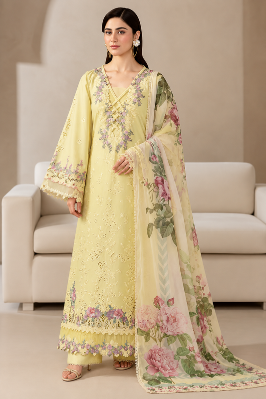 ELAF Dhanak Embroidered 3 pcs