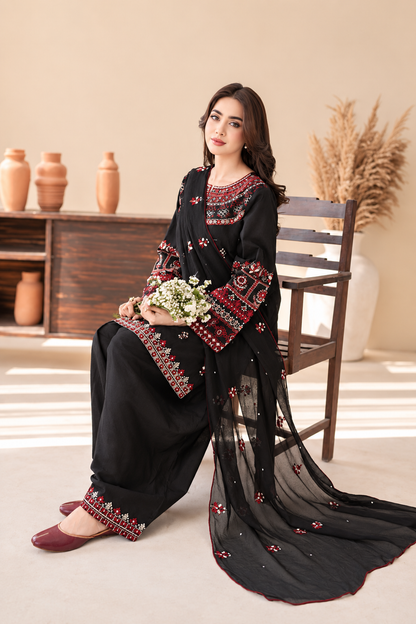 BATIK DHANAK EMBROIDERED 3 PCS