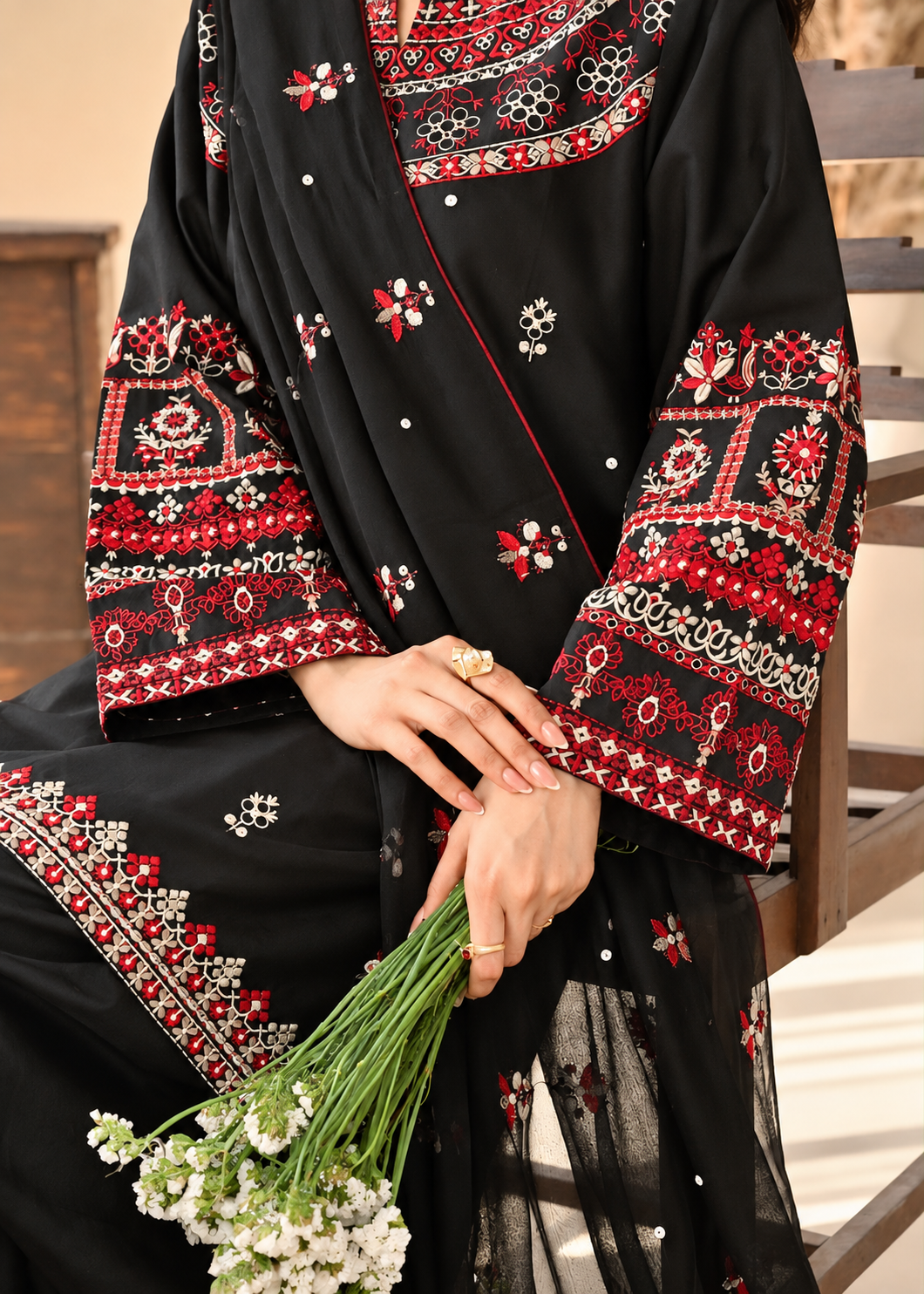 BATIK DHANAK EMBROIDERED 3 PCS