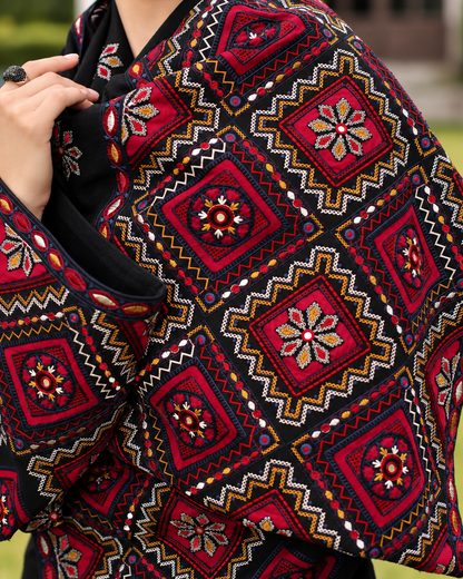 BAREEZE DHANAK  EMBROIDERED 3PCS
