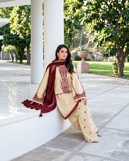 BAROQUE PREMIUM  DHANAK EMBROIDERED