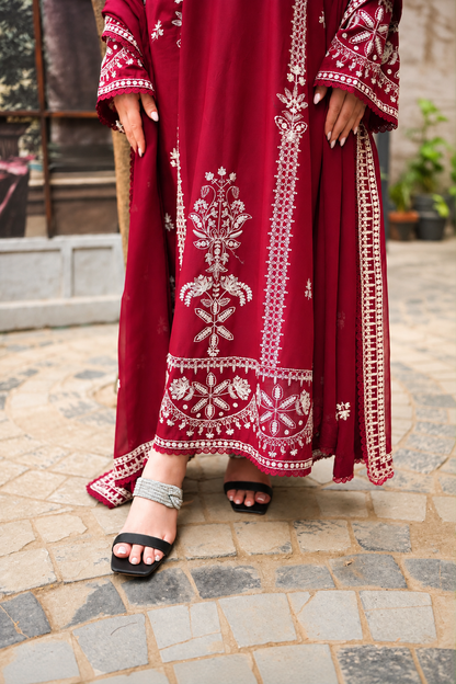 ANEELAS DHANAK  EMBROIDERED 3PCS