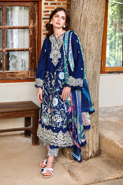 MUSHQ  DHANAK  EMBROIDERED 3PCS