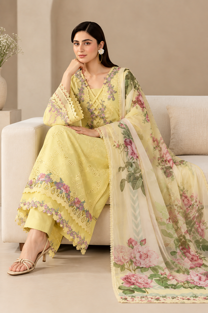 ELAF Dhanak Embroidered 3 pcs