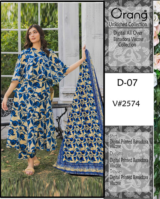 ORANG PRINTED VISCOSE 3 PCS