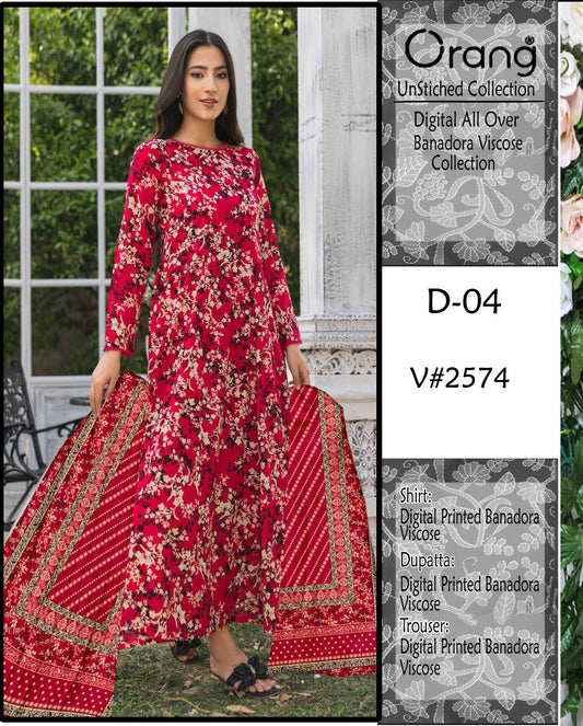 ORANG PRINTED VISCOSE 3 PCS