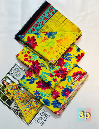 ORANG PRINTED VISCOSE 3 PCS