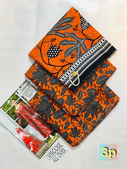 ORANG PRINTED VISCOSE 3 PCS