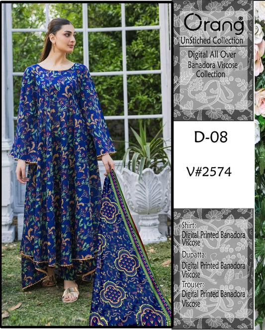 ORANG PRINTED VISCOSE 3 PCS