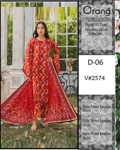 ORANG PRINTED VISCOSE 3 PCS
