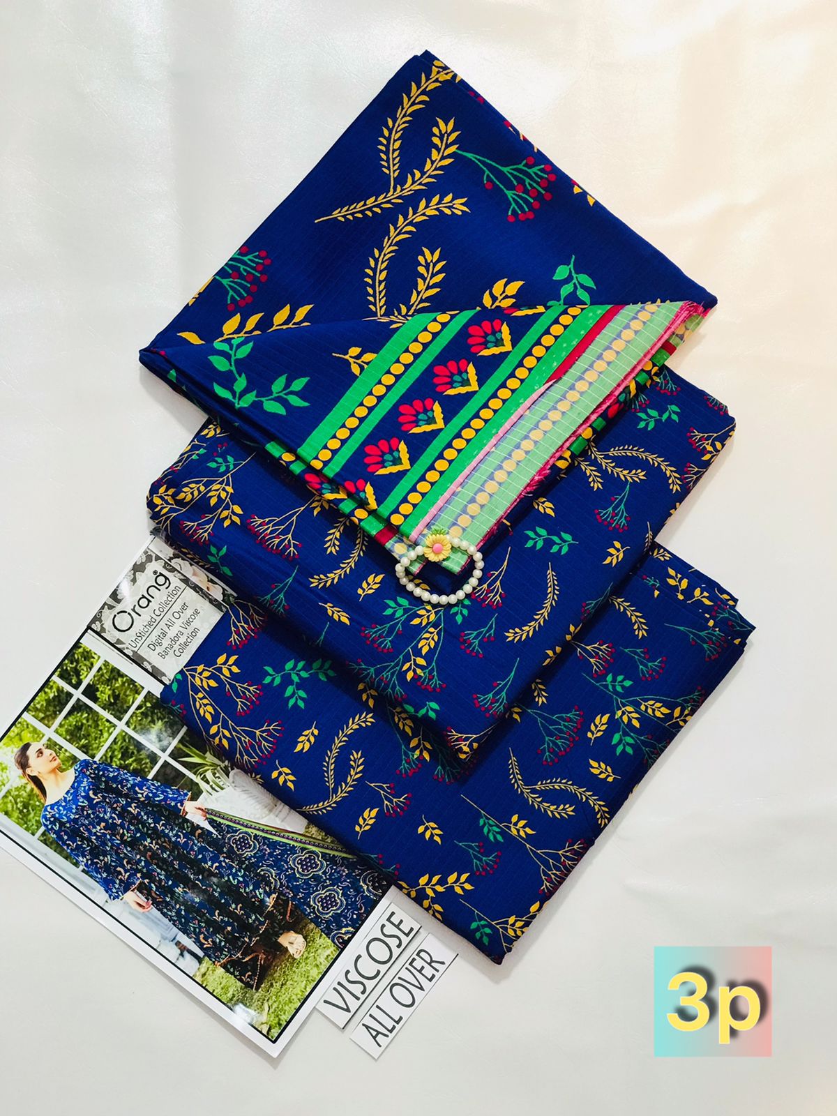 ORANG PRINTED VISCOSE 3 PCS