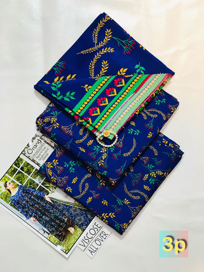 ORANG PRINTED VISCOSE 3 PCS