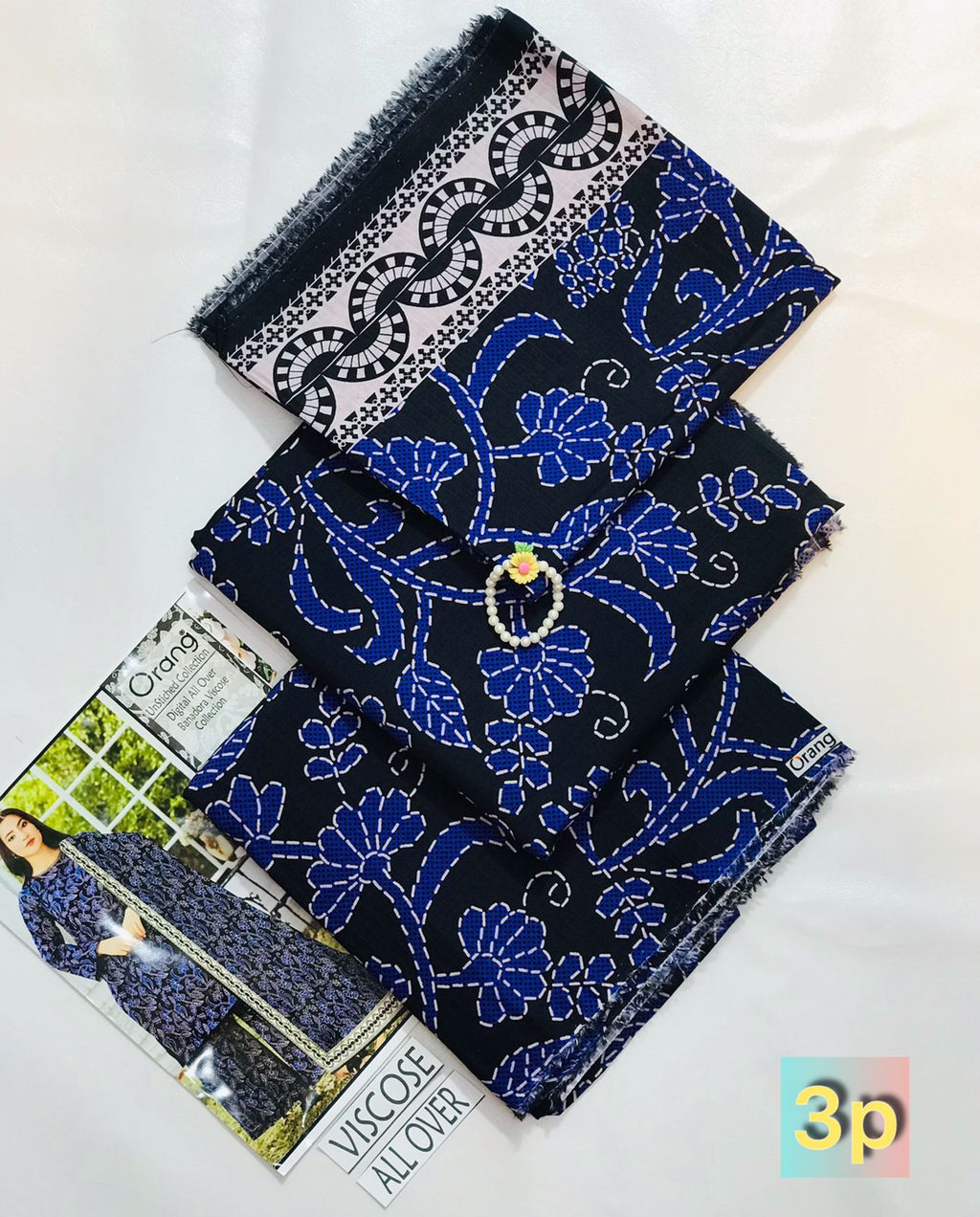 ORANG PRINTED VISCOSE 3 PCS