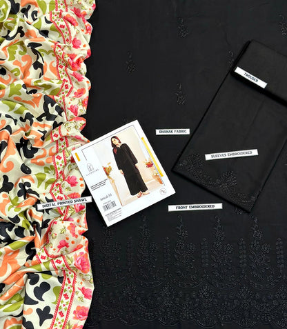 Sapphire Dhanak Embroidered 3 pcs