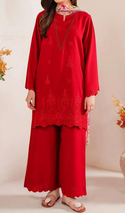 Sapphire Dhanak Embroidered 3 pcs