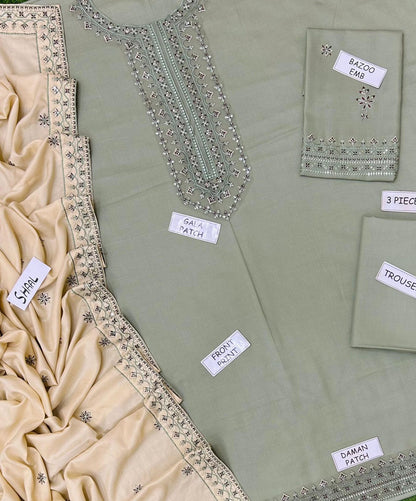 BATIK DHANAK EMBROIDERED 3 PCS