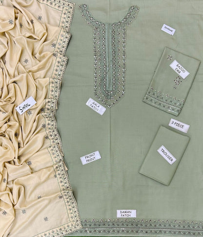 BATIK DHANAK EMBROIDERED 3 PCS