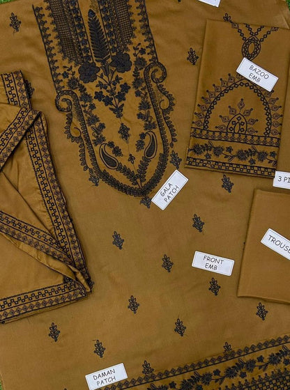 Libbas Dhanak Embroidered 3 pcs