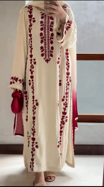 Maria B Dhanak Embroidered 3 pcs