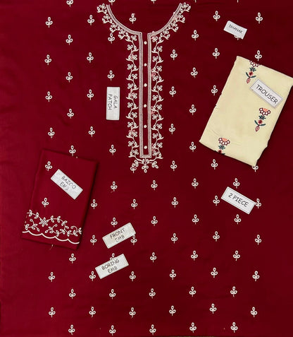 Zohras Dhanak Embroidered 2 pcs