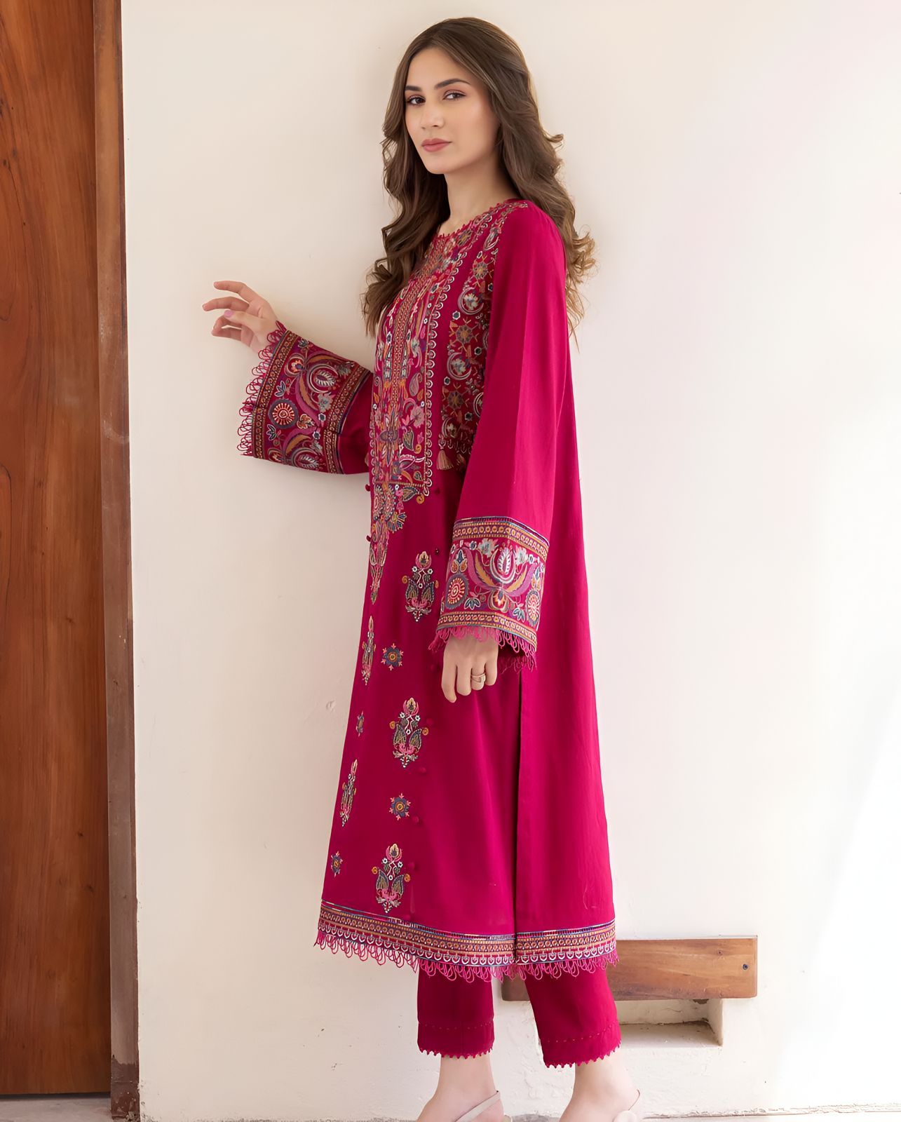 Batik Dhanak Embroidered 2 PCS