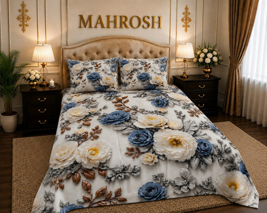 MAHROSH 7D Digital Bed Sheet Set #028 | Rs.2500 | Delivery Rs.350