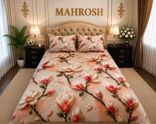 MAHROSH 7D Digital Bed Sheet Set #021 | Rs.2500 | Delivery Rs.350