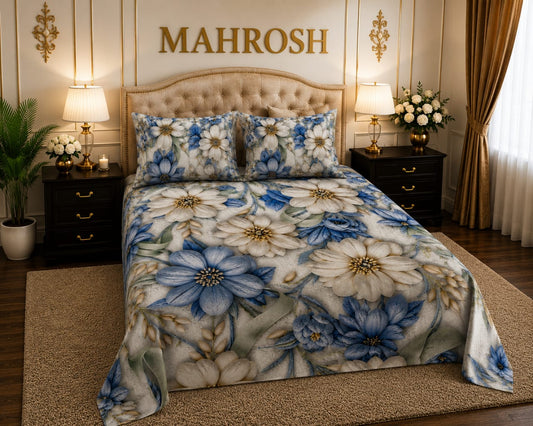 MAHROSH 7D Digital Bed Sheet Set #023 | Rs.2500 | Delivery Rs.350