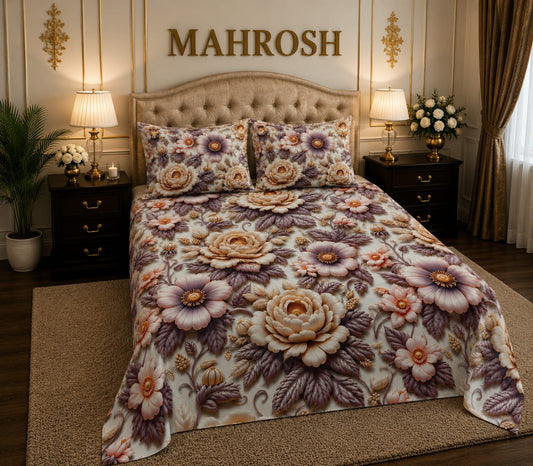 MAHROSH 7D Digital Bed Sheet Set #007 | Rs.2500 | Delivery Rs.350