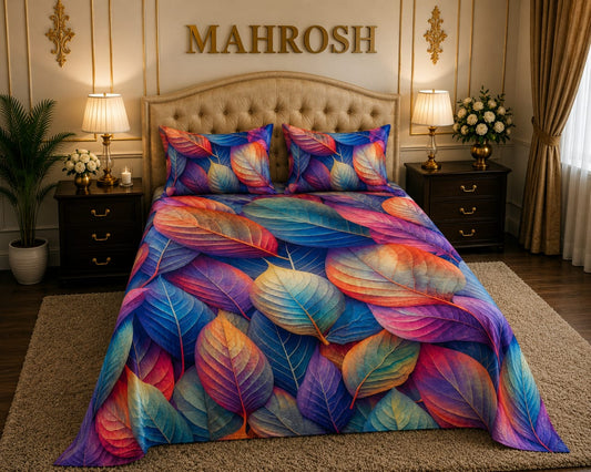 MAHROSH 7D Digital Bed Sheet Set #006 | Rs.2500 | Delivery Rs.350