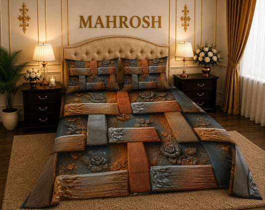 MAHROSH 7D Digital Bed Sheet Set #013 | Rs.2500 | Delivery Rs.350