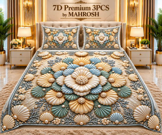 MAHROSH 163 Premium 7D 3PCS Bedsheet
