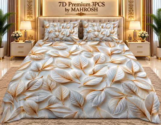 MAHROSH 169 Premium 7D 3PCS Bedsheet