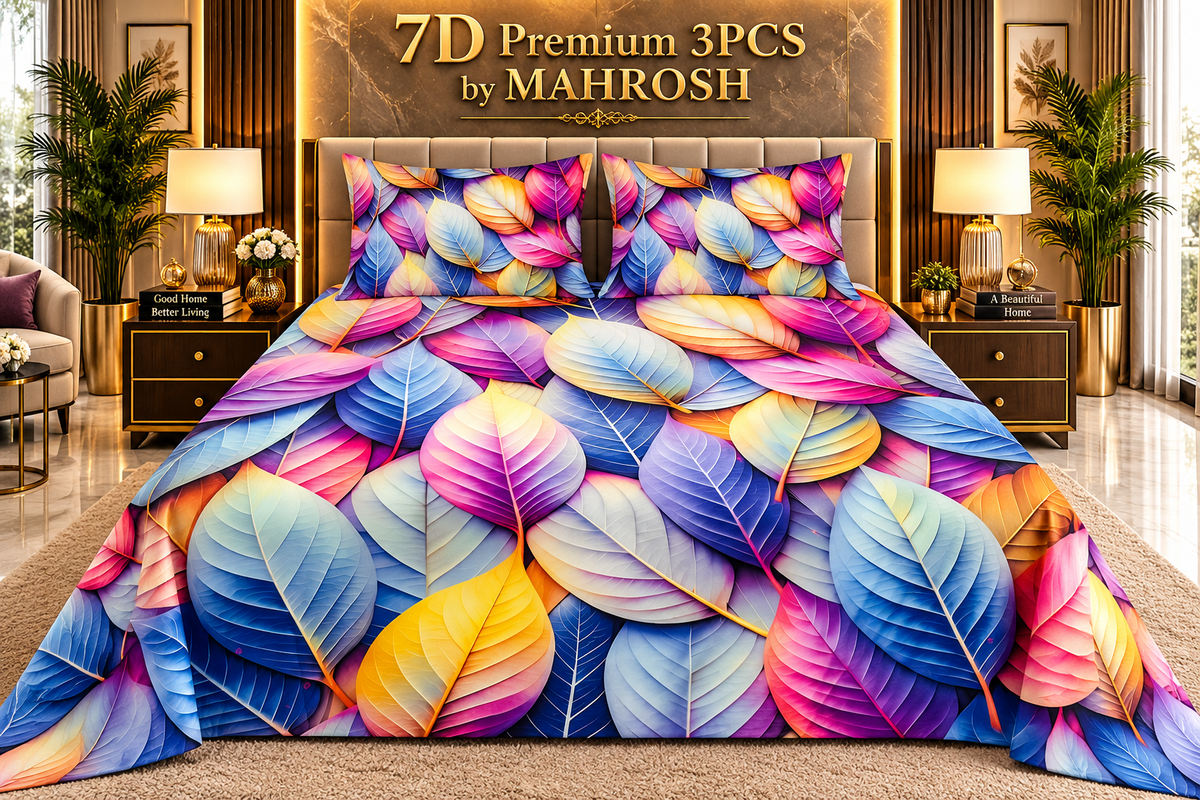 Mahrosh Premium 7D Bedsheet 232