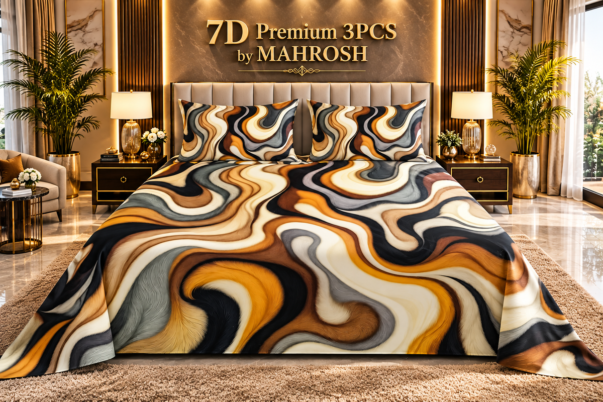 Mahrosh Premium 7D Bedsheet 237