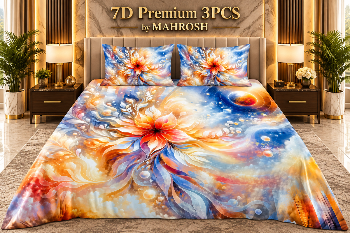 Mahrosh Premium 7D Bedsheet 239