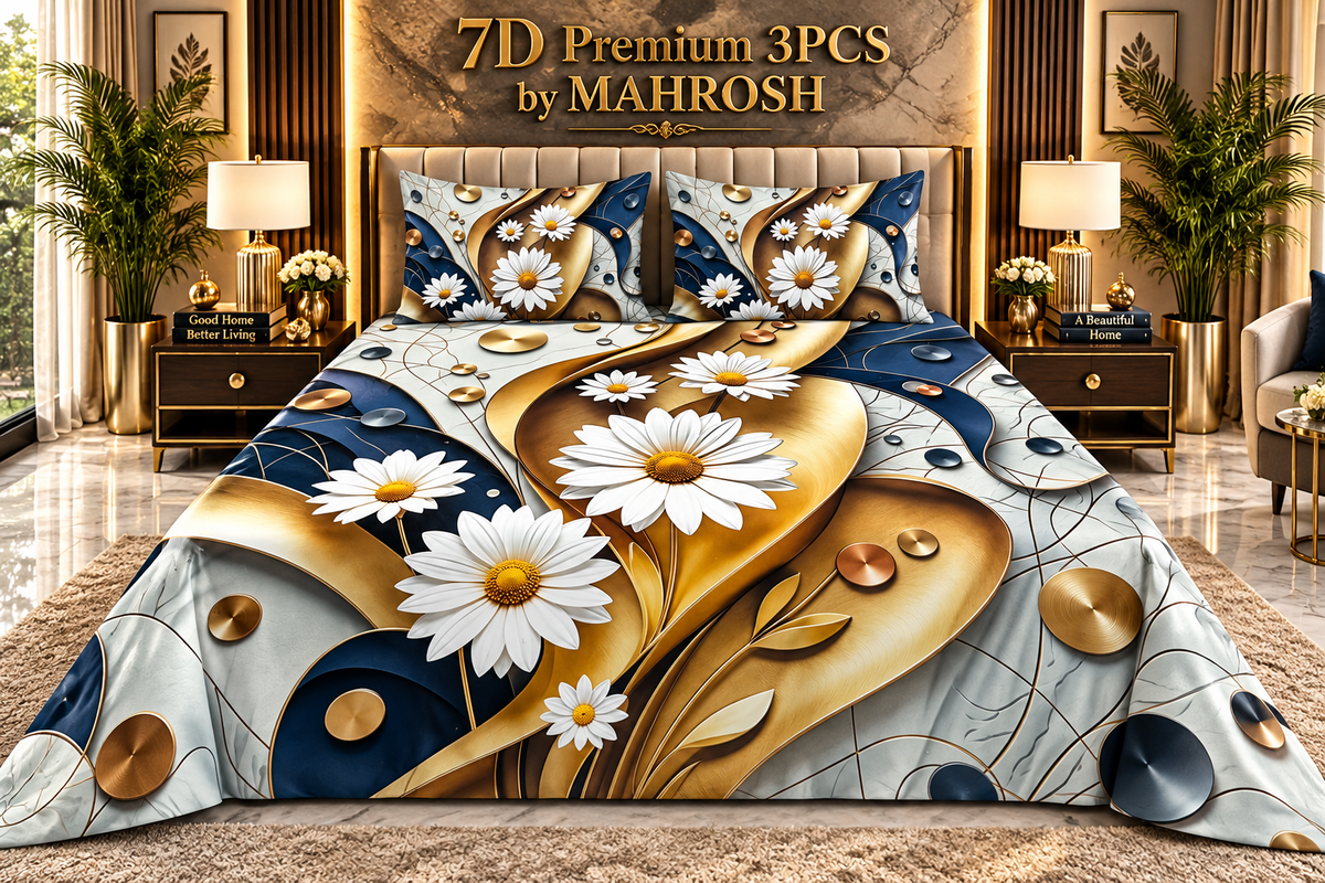 Mahrosh Premium 7D Bedsheet 236