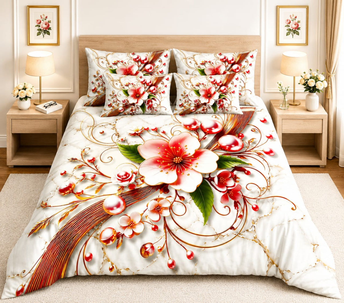 # BEDIOR 5D Digital Bed Sheet Set #01 | Rs. Rs. 3,950 | Free Delivery