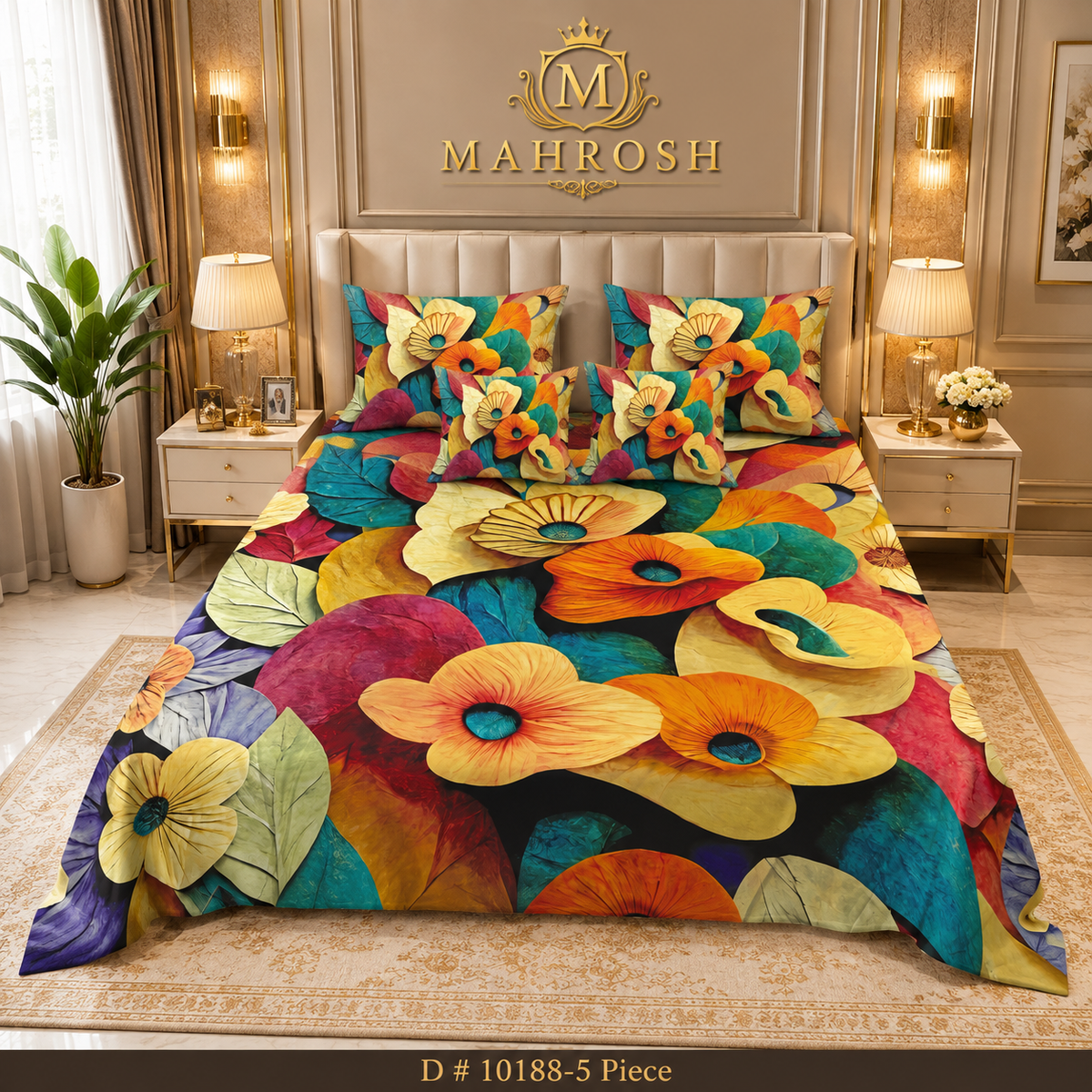 # BEDIOR 5D Digital Bed Sheet Set #18 |  Rs. 3,950 | Free Delivery