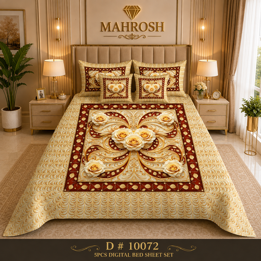 # BEDIOR 5D Digital Bed Sheet Set #26 |  Rs. 3,950 | Free Delivery