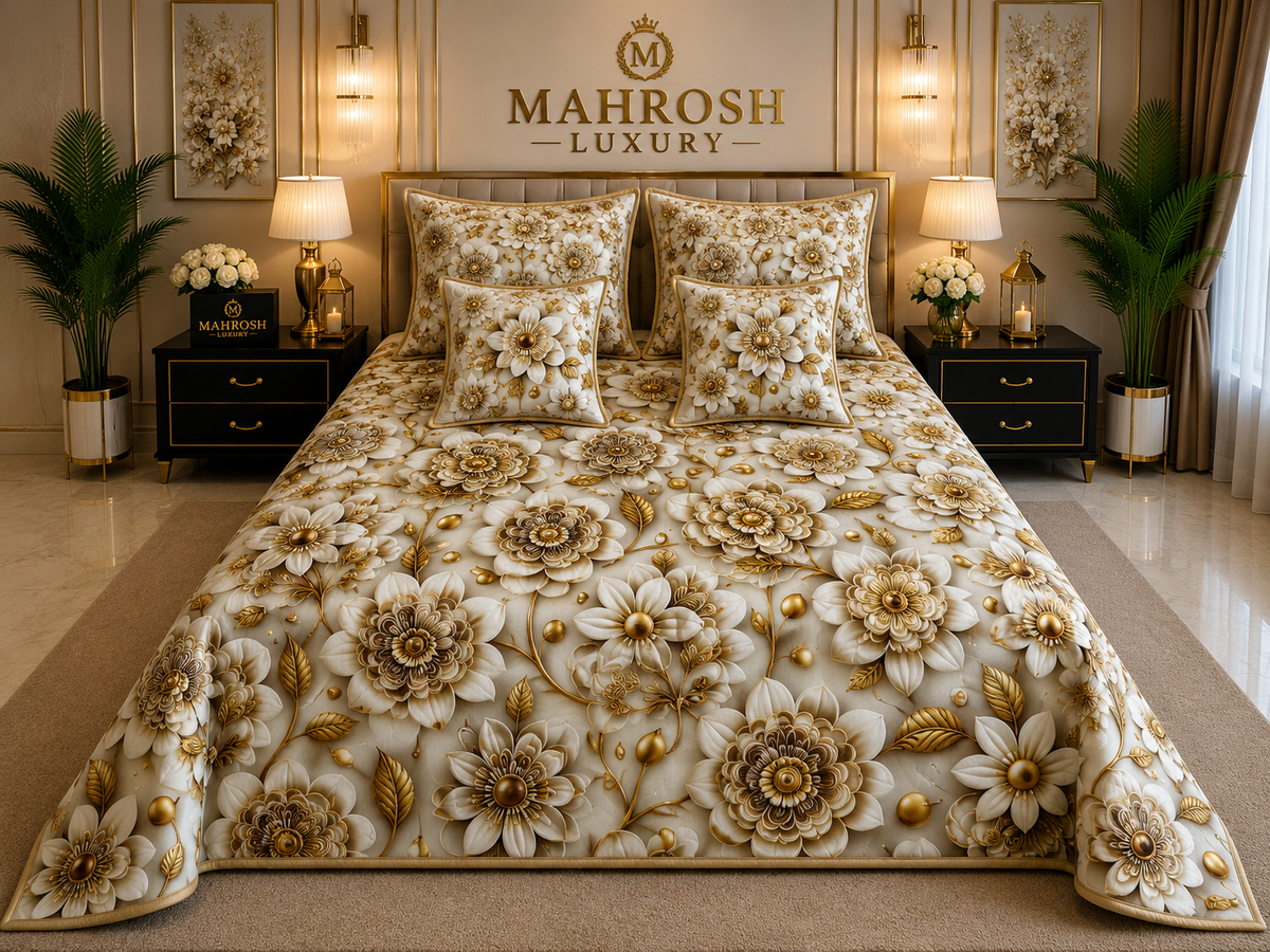 BEDIOR 5D Digital Bed Sheet Set #101 |  Rs. 3,950 | Free Delivery