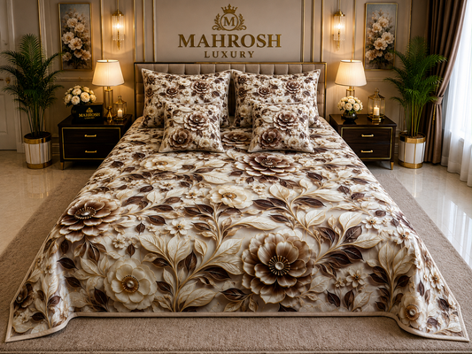 BEDIOR 5D Digital Bed Sheet Set #108 | Rs. 3,950 | Free Delivery