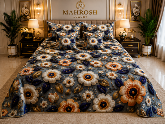 BEDIOR 5D Digital Bed Sheet Set #111 | Rs. 3950 | Free Delivery