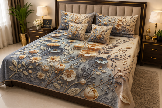 BEDIOR 5D Digital Bed Sheet Set #115 | Rs. 3950 | Free Delivery