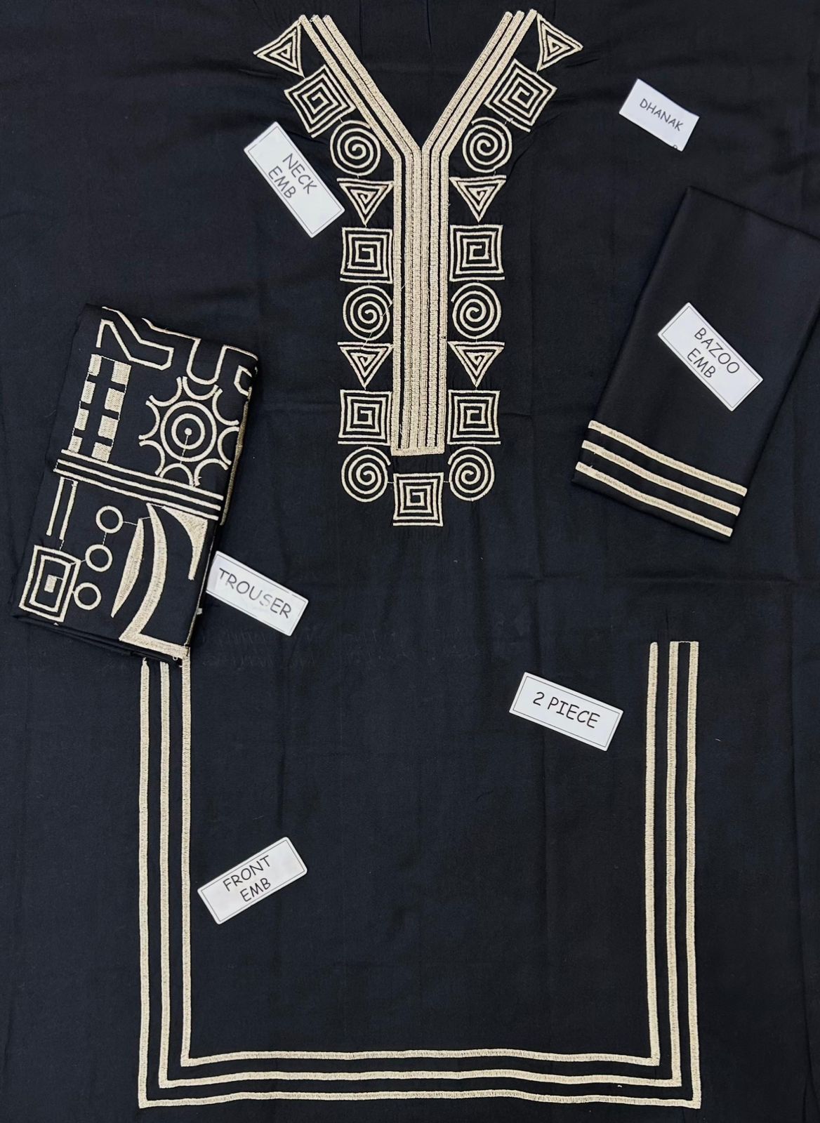 LULUSAR Embroidered 2 pcs