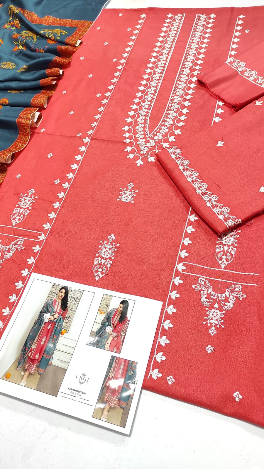 URGE DHANAK EMBROIDERED 3 PCS