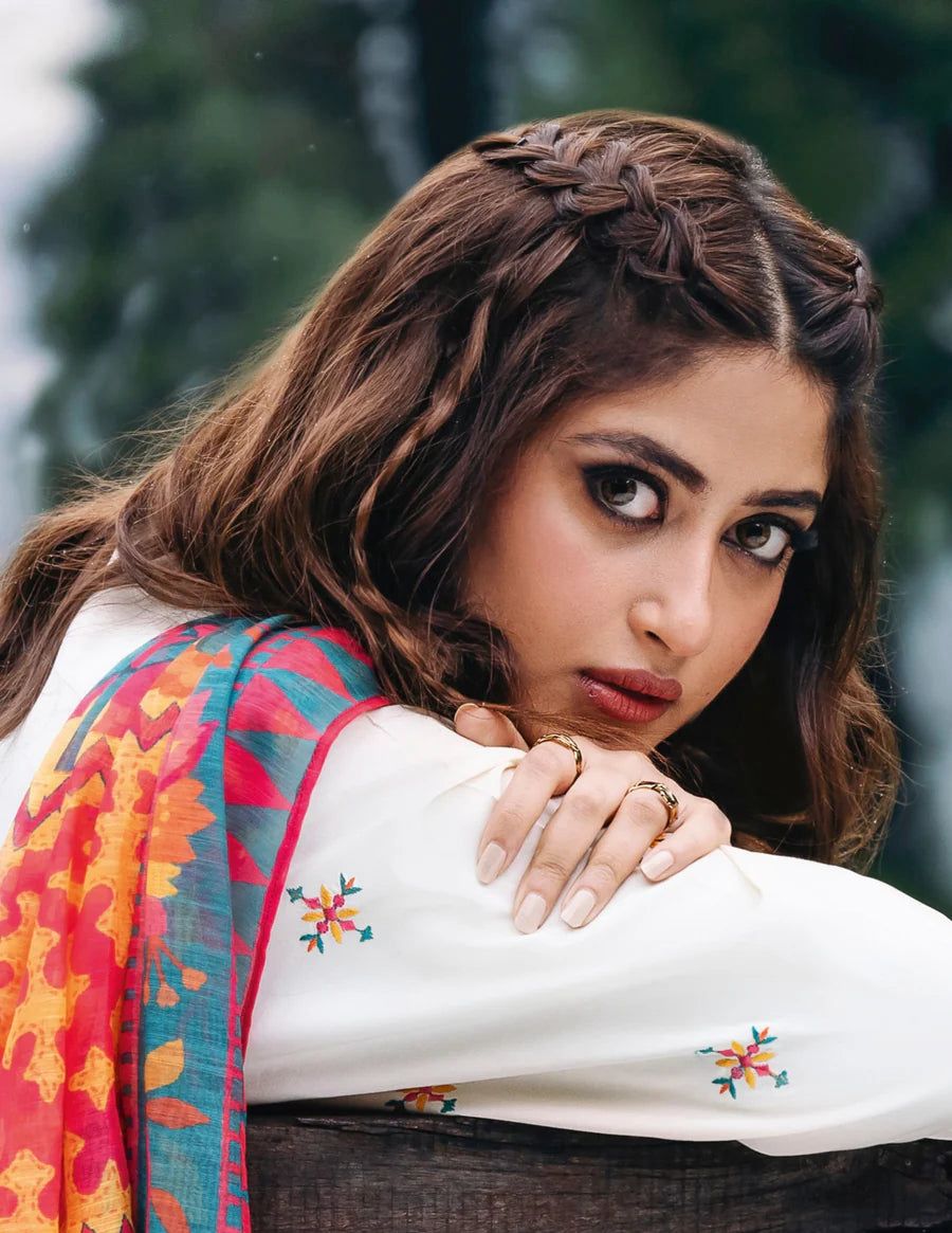 SAPPHIRE DHANAK EMBROIDERED 3 PCS