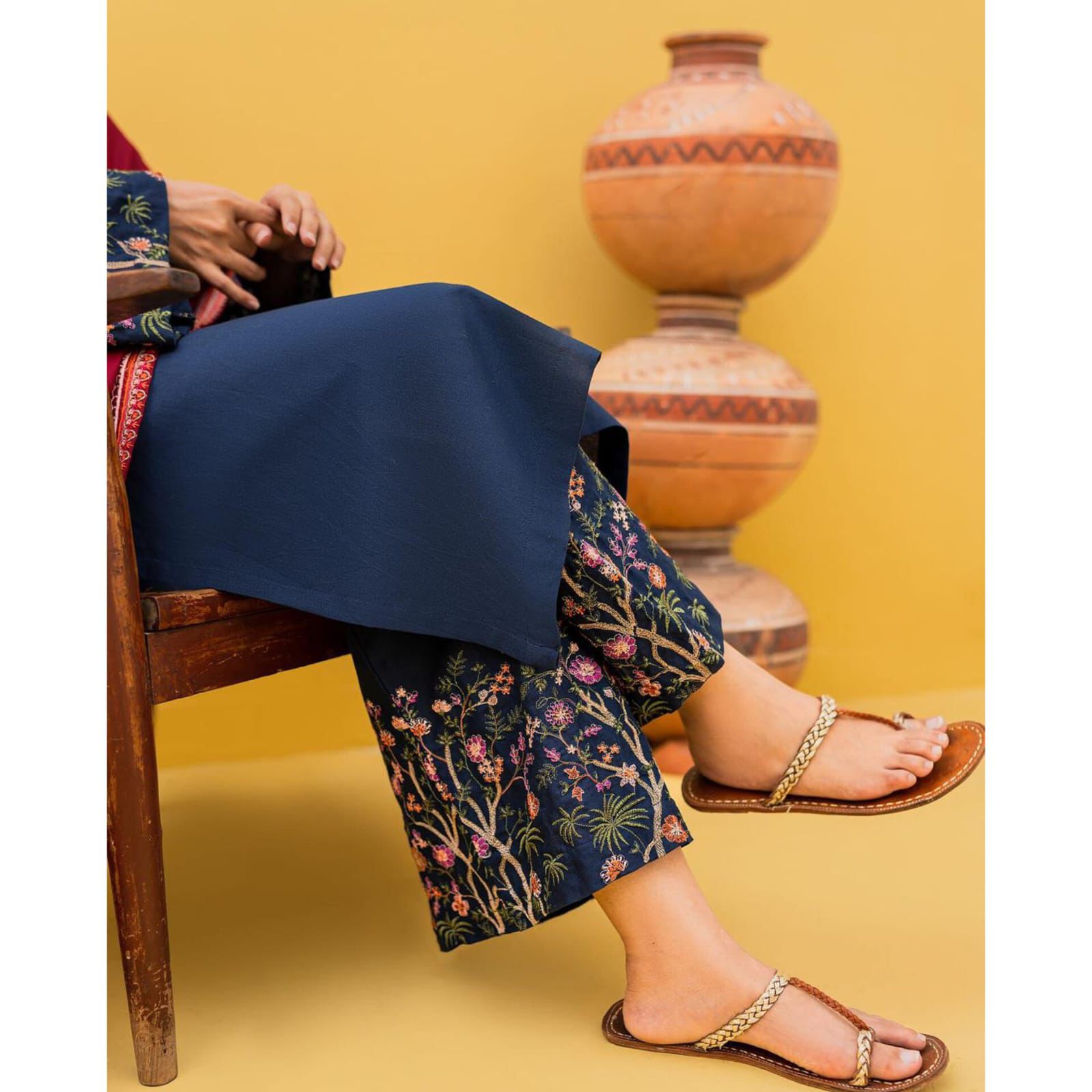 KASTOOR DHANAK EMBROIDERED 3 PCS