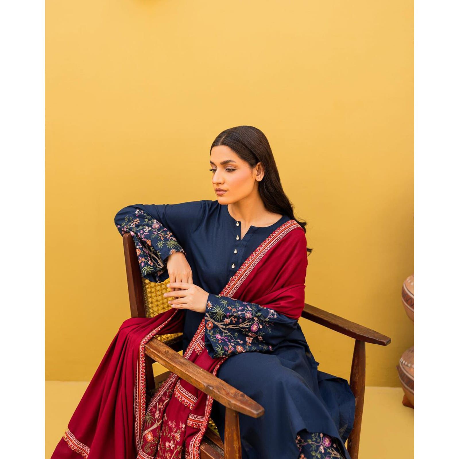 KASTOOR DHANAK EMBROIDERED 3 PCS