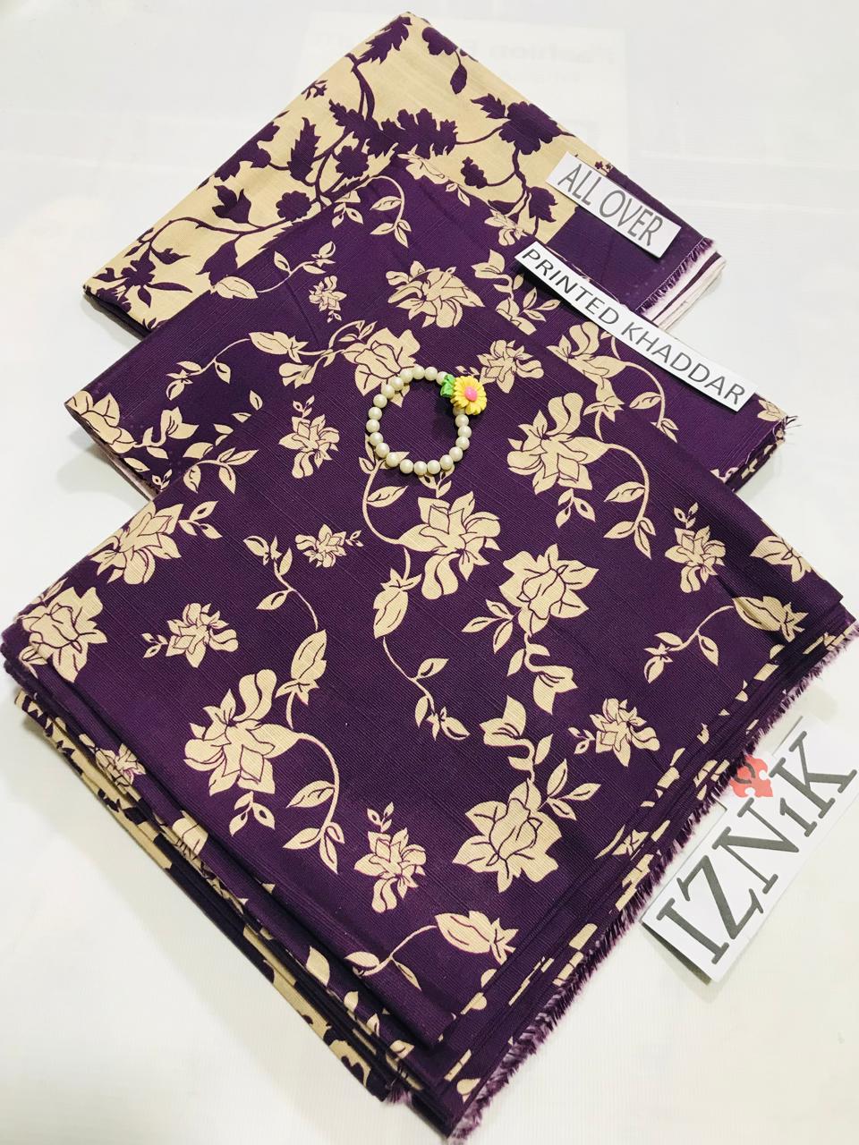 IZNIK KHADDAR PRINTED 3 PCS
